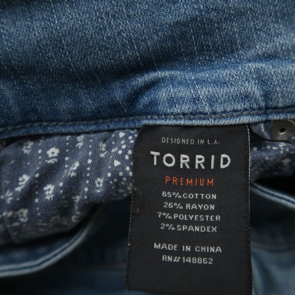 Torrid Jegging Jeans Women's Size 10R Blue Mid-Rise Stretch Denim 28" Inseam - Picture 10 of 16